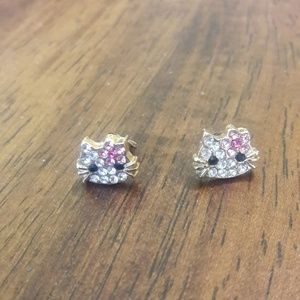 Hello kitty stud earrings